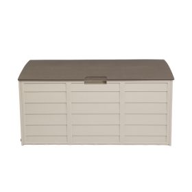 75gal 130lb Brown Plastic Patio Storage Box