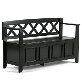 Amherst - Entryway Storage Bench - Black
