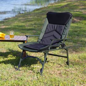 Camping Lounge Chair, Portable Folding Reclining Camping Chair with Adjustable backrest for Indoor and Outdoor Camping Beach Hiking Fishing