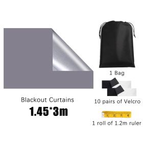 Blackout Shades Window Cover Grey Blackout Curtains (Option: W13627249)