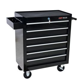 Metal Tool Storage Box (Color: Black)